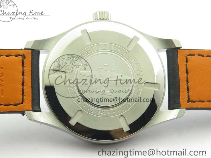 MIROTIME 0427 MARK XVIII IW327002 SS FKF 1:1 Best Edition White Dial On Black Leather Strap Affordable 7121